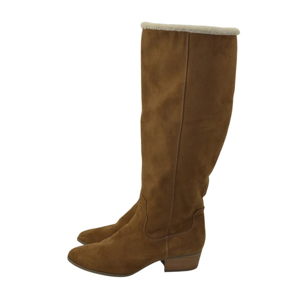 ANA Arden Size 11 Brown Boots Knee High Winter Faux Suede
